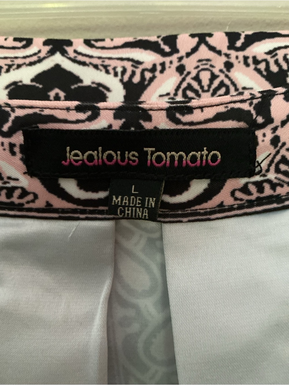 Jealous Tomato Black and Pink Patterned A-Line Skirt - Picture 6 of 8
